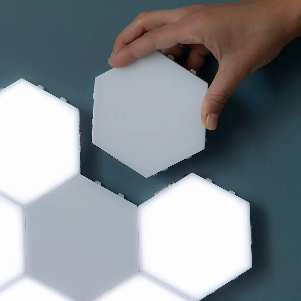 Panneau LED tactile à fixation magnétique facile pour meuble et mur - 6