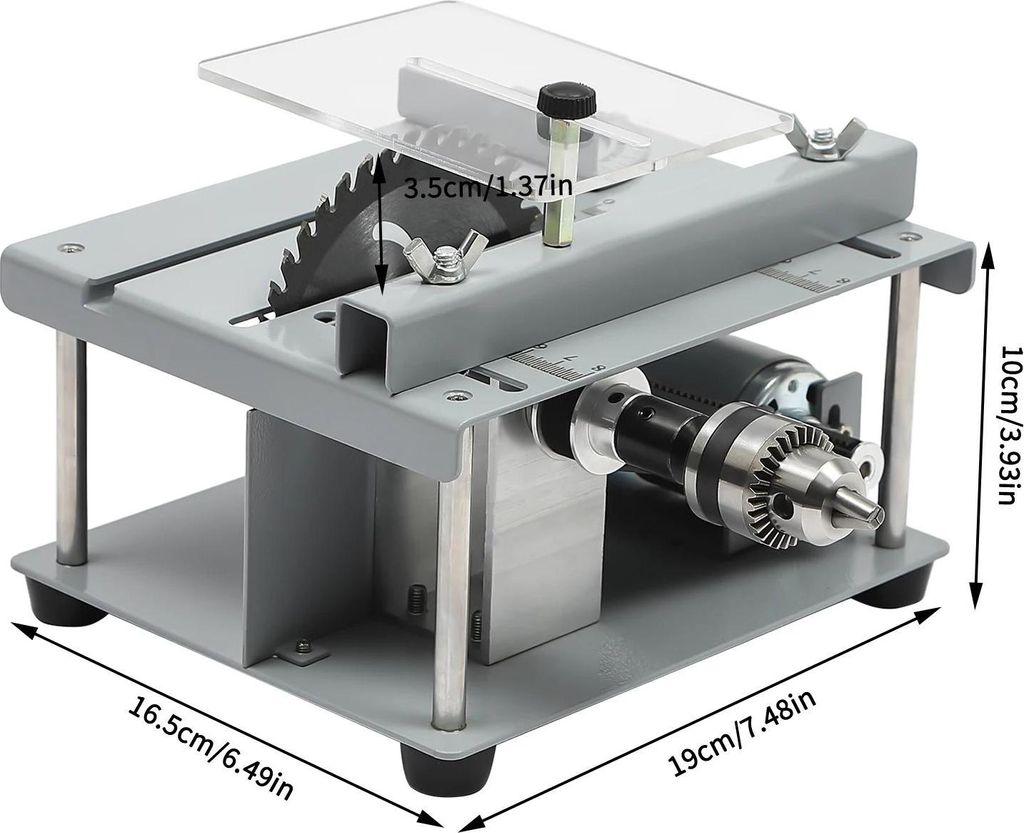 Mini Tischkreissäge - Elektrische Tischsäge - 11 cm Produktbild 