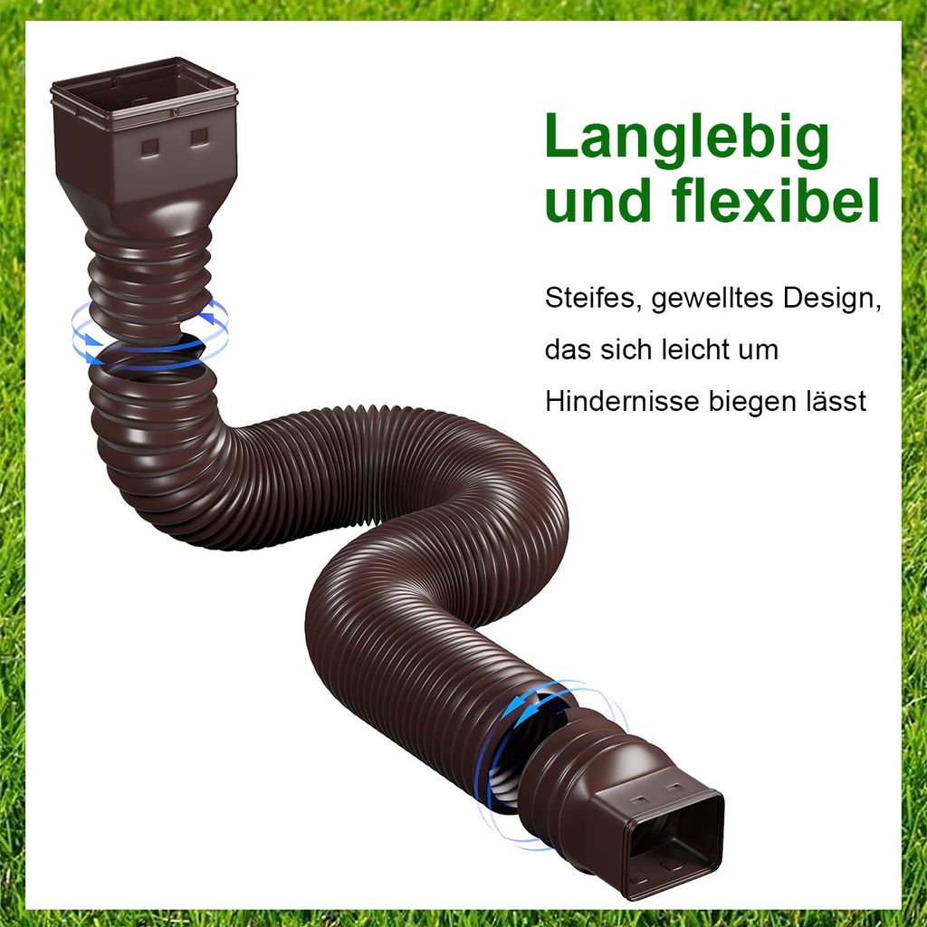 Regenwasser und Dachrinnenrohre, Fallrohrverlängerungen, Produktbild 3