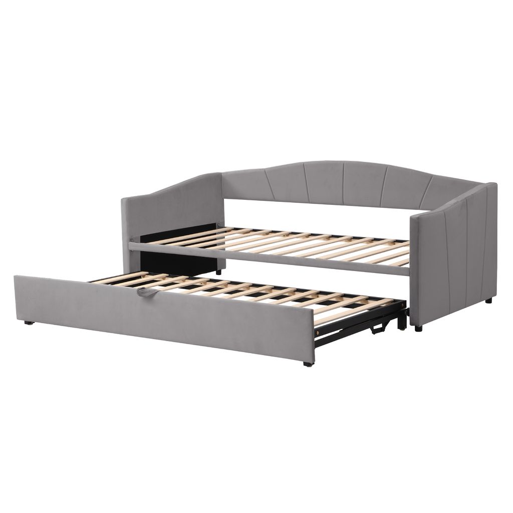 Schlafsofa mit Bettfunktion und Lattenrost, Produktbild 