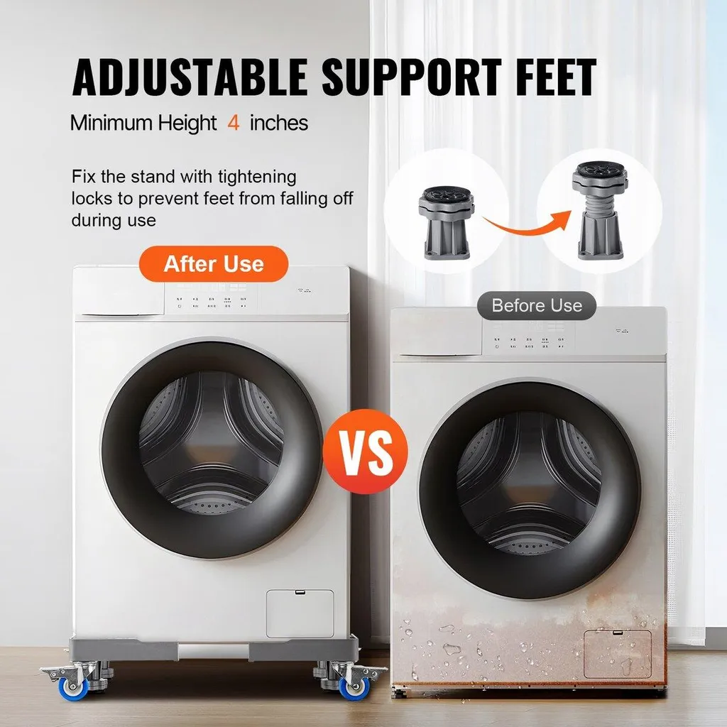 Base Mobile pour Réfrigérateur et Sèche-Linge - Support Réglable 181 kg