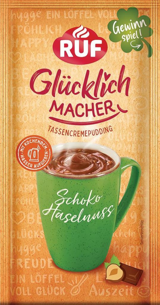 RUF Glücklichmacher Schoko Haselnuss Tassenpudding Produktbild 