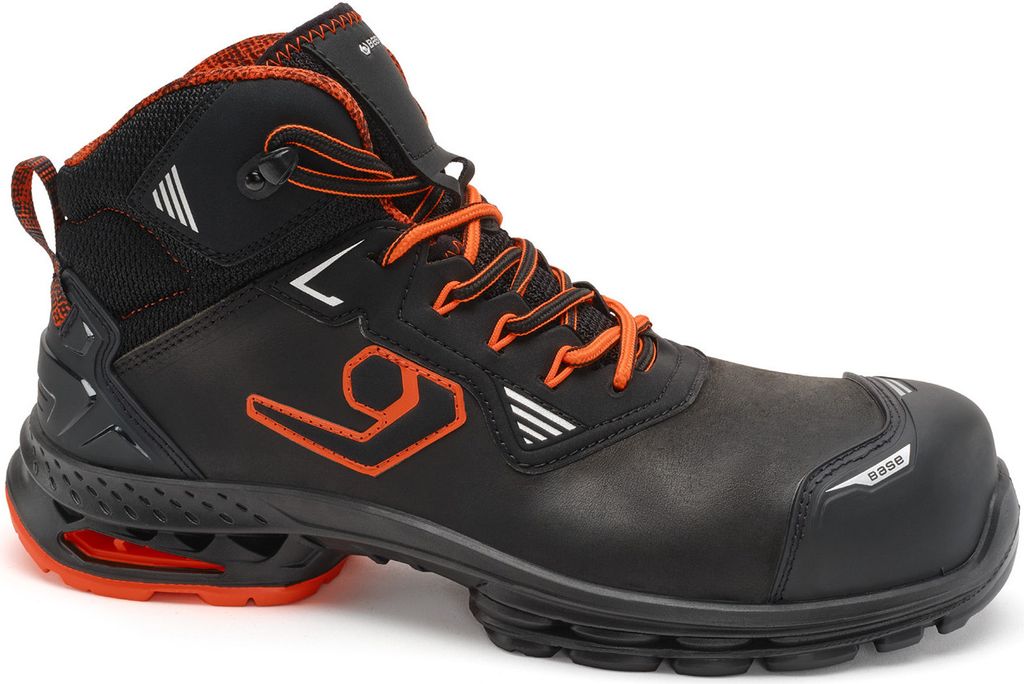 BASE B1712B run at work Sicherheitsstiefel Dublin S3S nach EN ISO 20345:2022 S3S ESD CI LG FO SR schwarz Größe 45