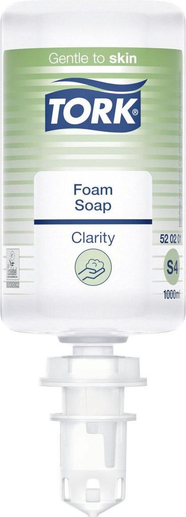 Tork 520201, Hände, Schaumseife, Transparent, 1000 ml, 1,03 Produktbild 
