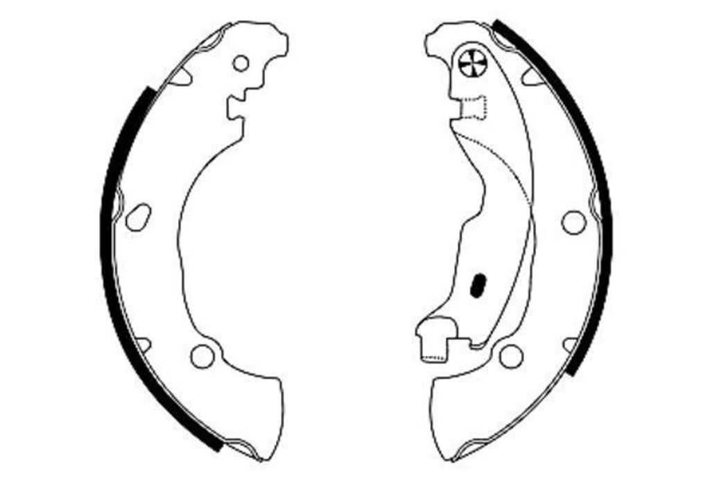 HELLA Bremsensatz Trommelbremse 8DB 355 005-171