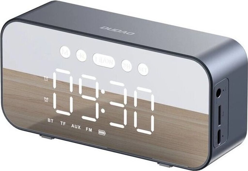 Dudao Y17 Bluetooth-Uhr/Lautsprecher – Silber
