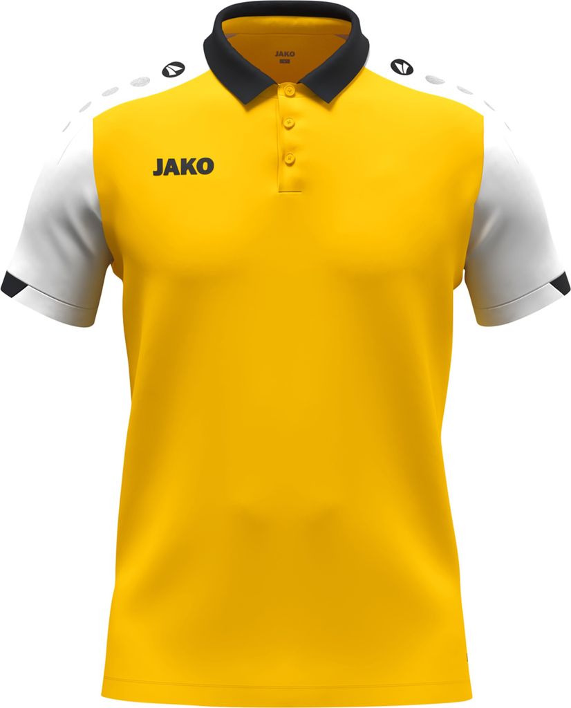 Jako Dynamic Poloshirt Herren gelb weiß schwarz Gr XL