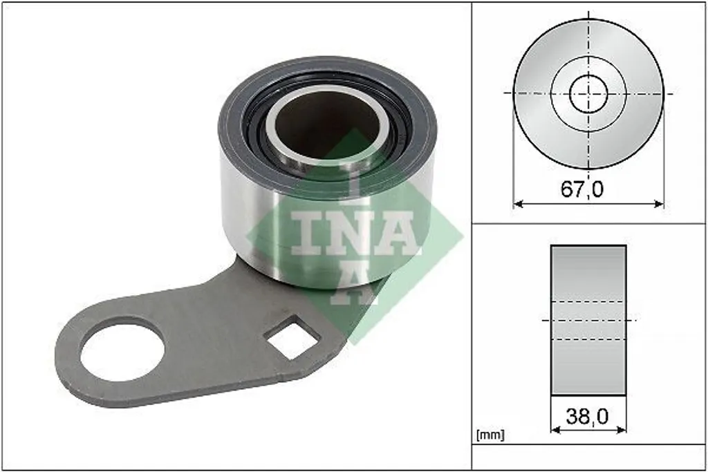 Ina 531 0331 10 Galet Tendeur Robuste en Acier pour Courroie Dentée