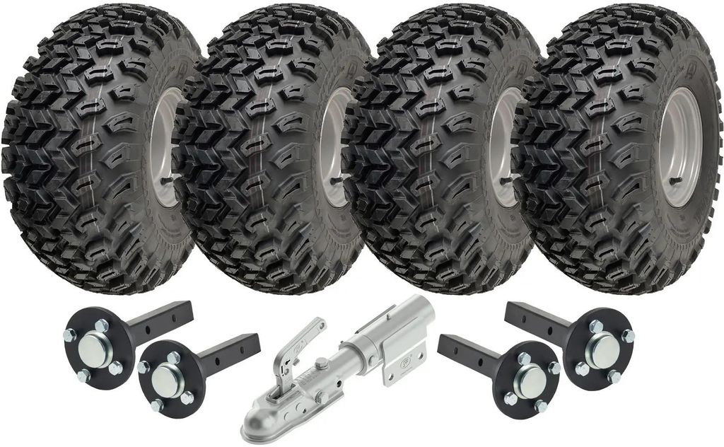 22x11.00-8 Twin Axle Utility ATV Quad Trailer Kit Kolesá a Obrázok produktu 