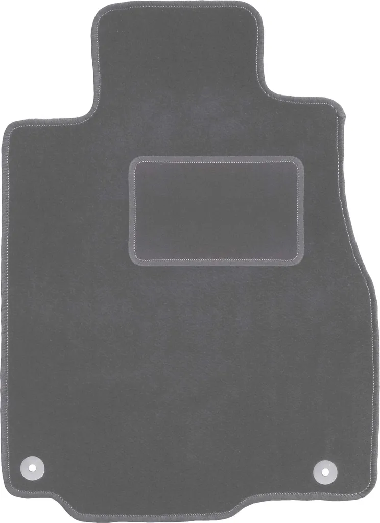 Tappetino conducente in velluto grafite compatibile con Honda CR-V IV (2011-2018, SUV) – con fissaggi – su misura