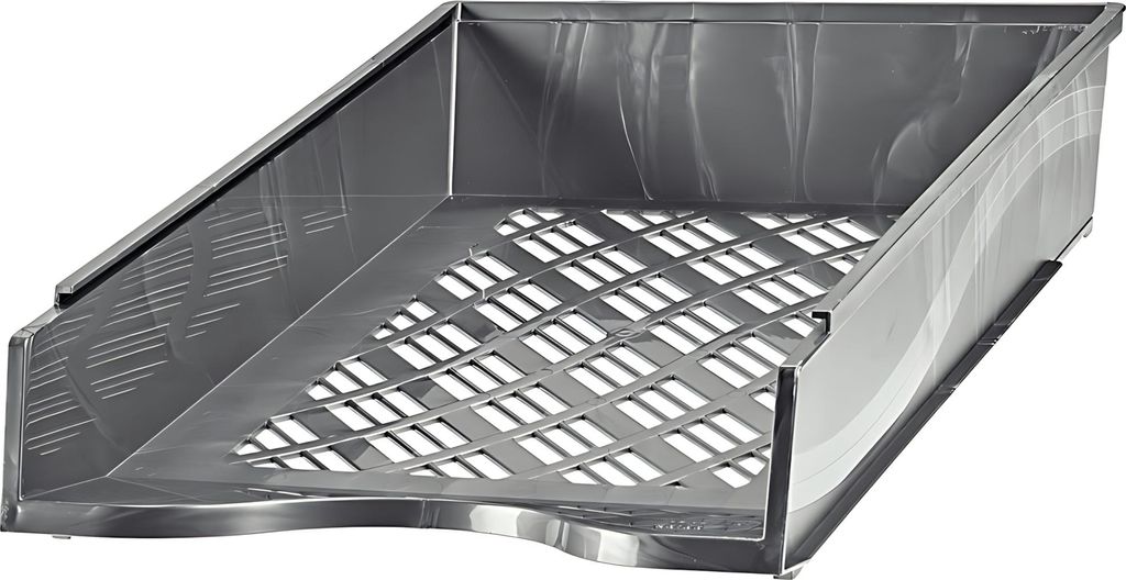 Briefkorb A4-C4, silber metallic, Außenmaß: B255 x T65 x H370,