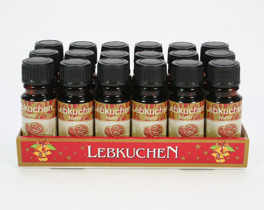 ELINA Duftöl 10ml Lebkuchen in Glasflasche Produktbild 