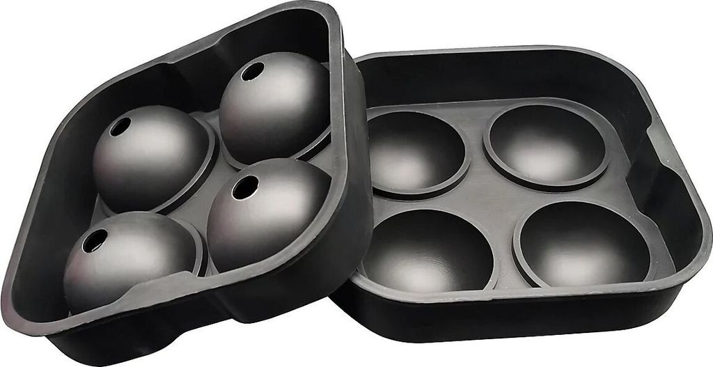 Vier Kugeln Silikonform 6 cm Menge: 1