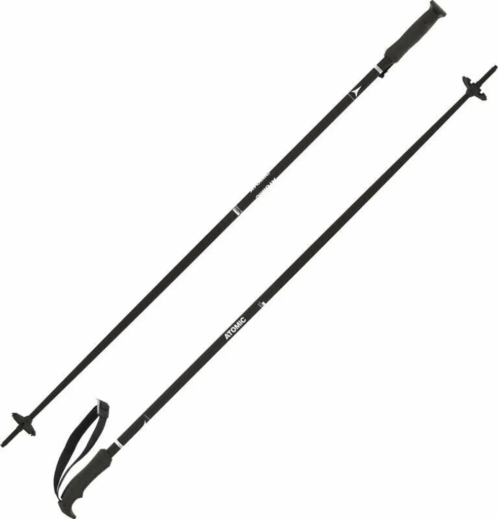 Atomic Cloud Bâtons de ski légers en aluminium 115 cm noir mat femme