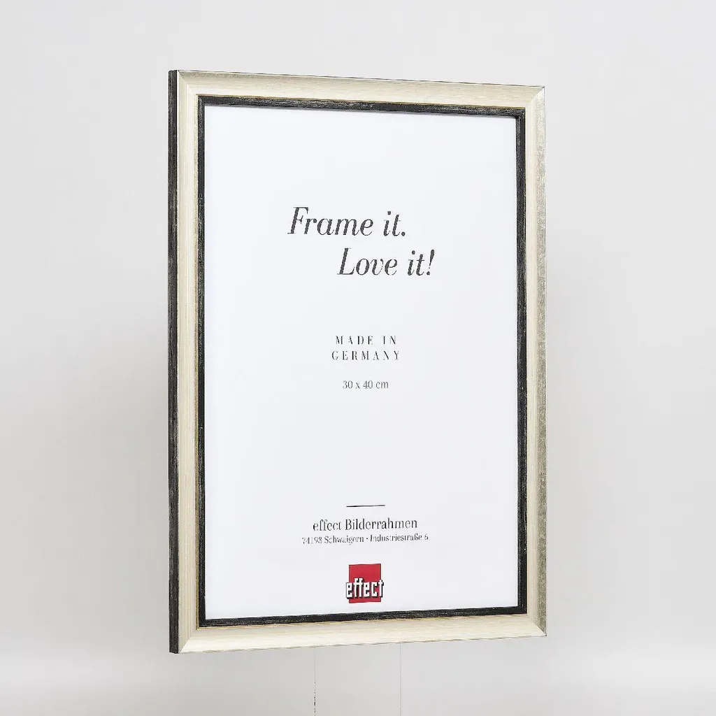 Cornice Argento 10,5x14,8 cm Legno Effect con Vetro Anti-Riflesso - 4