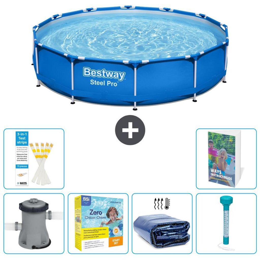Bestway Steel Pro Rund - 366x76 cm - 7-teilig S184
