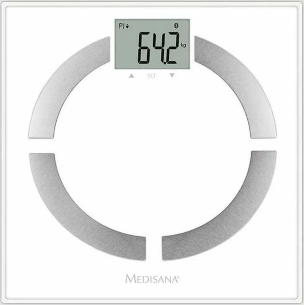 Balance connectée Medisana BS 444 impédancemètre Bluetooth blanc