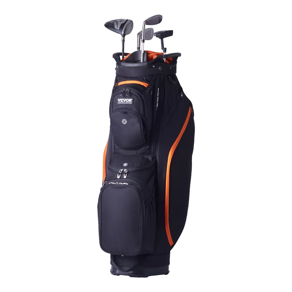 Sac de golf chariot premium robuste avec 14 diviseurs et 13 poches