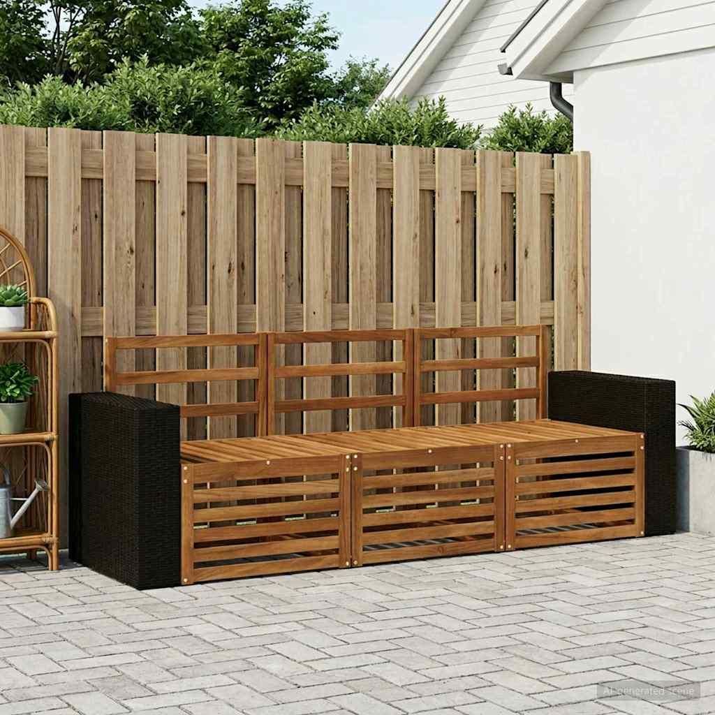 Möbel Sofagarnituren 3 pcs Massivholz AkazieGartensofas - Gartensofas c1573