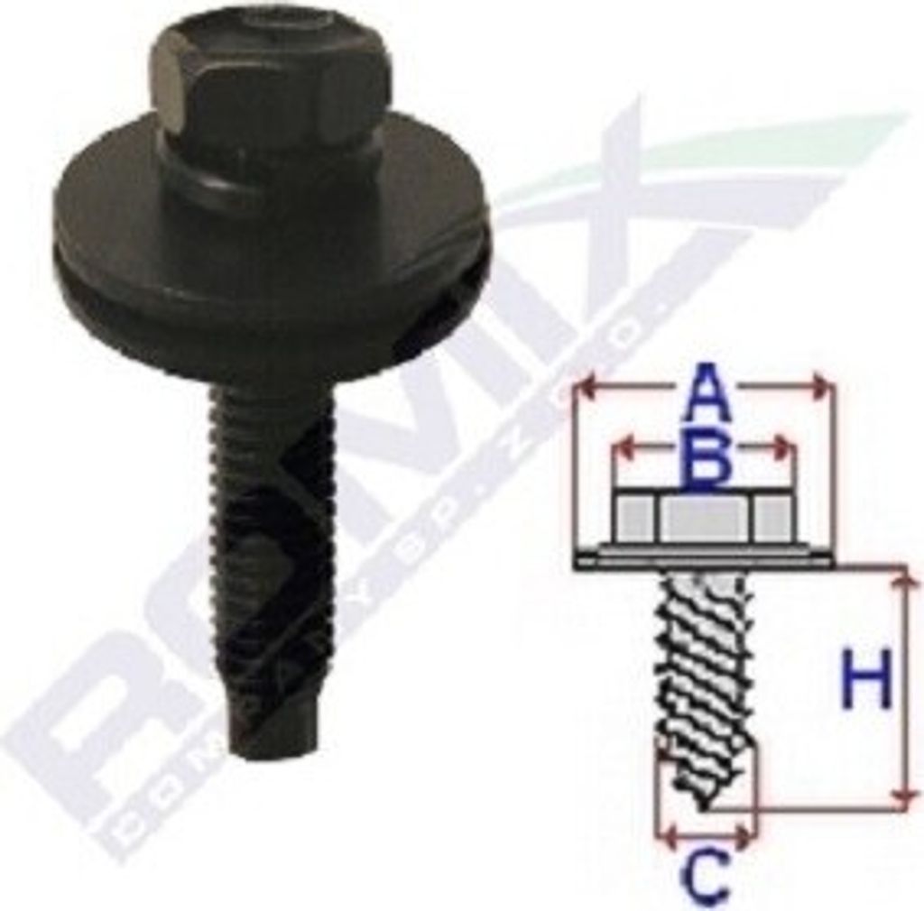 5x ROMIX C60628 Schraube motorseitig