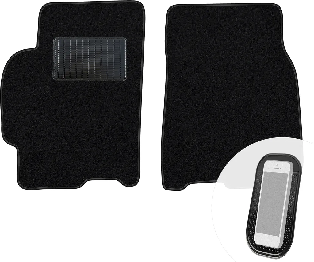Tappetini Auto in Velluto Nero per Mazda 626 GF | Kit 2 Anteriori