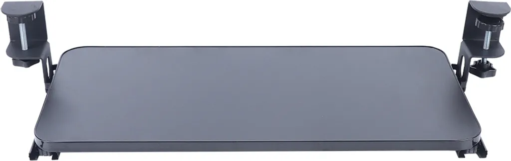 Support Clavier de Bureau Noir Ajustable avec Glissières Fluides et Robustes - 8