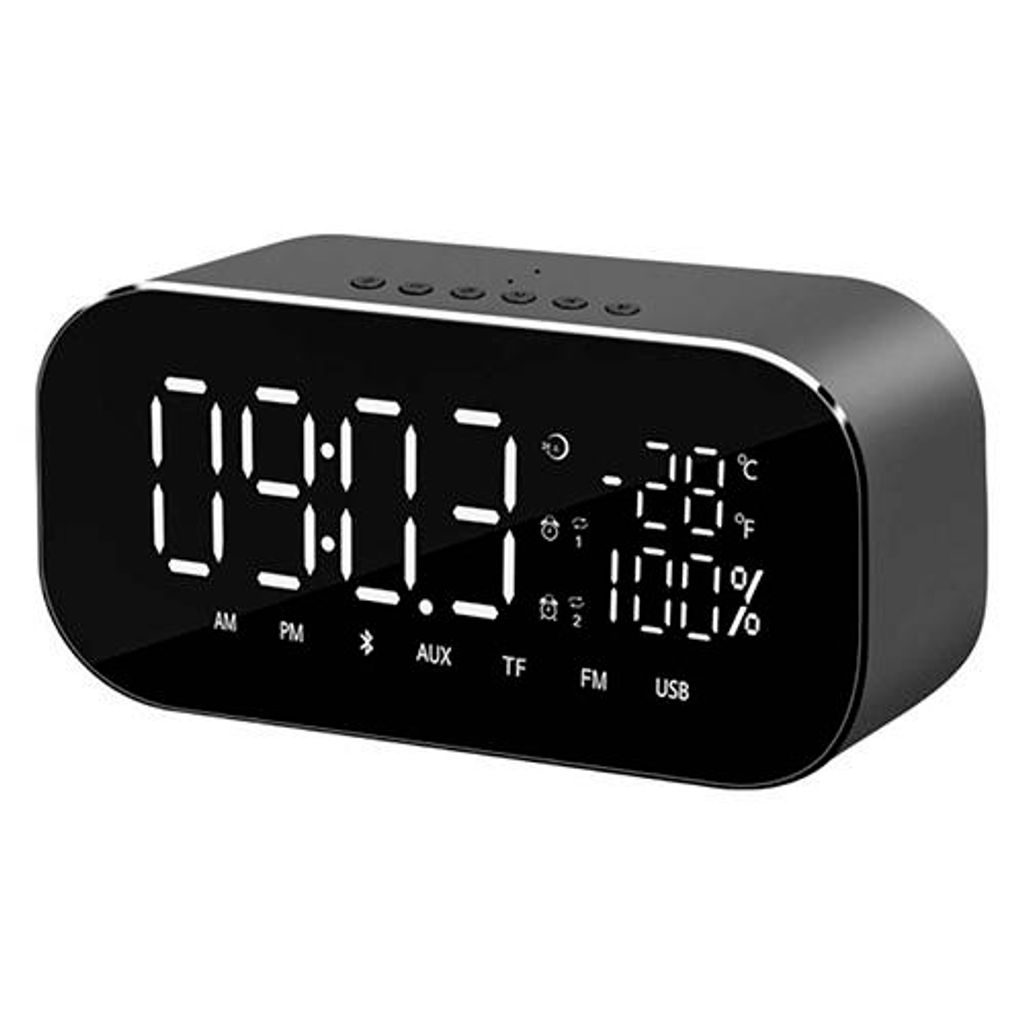 Akai ABTS-S2BK, Zegar, Cyfrowy, FM, 6 W, 100 - 18000 Hz, 70 Zdjęcie produktu 