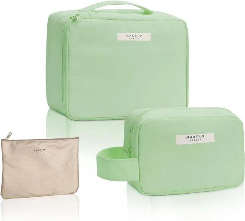 Trousse de maquillage voyage verte : finis les pinceaux sales et abîmés