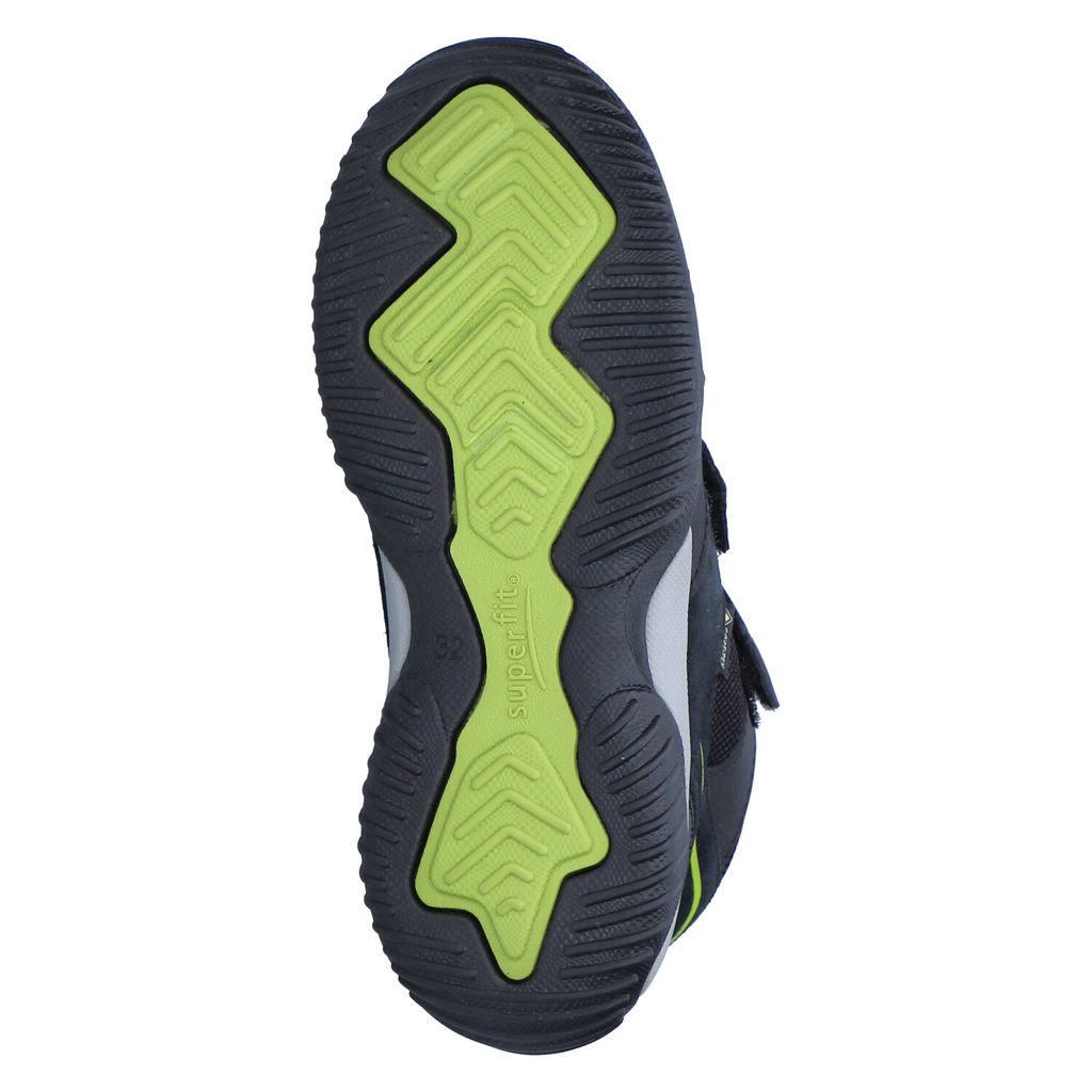 Superfit Storm sneakers, zwart/lichtgroen 0020, 38 EU