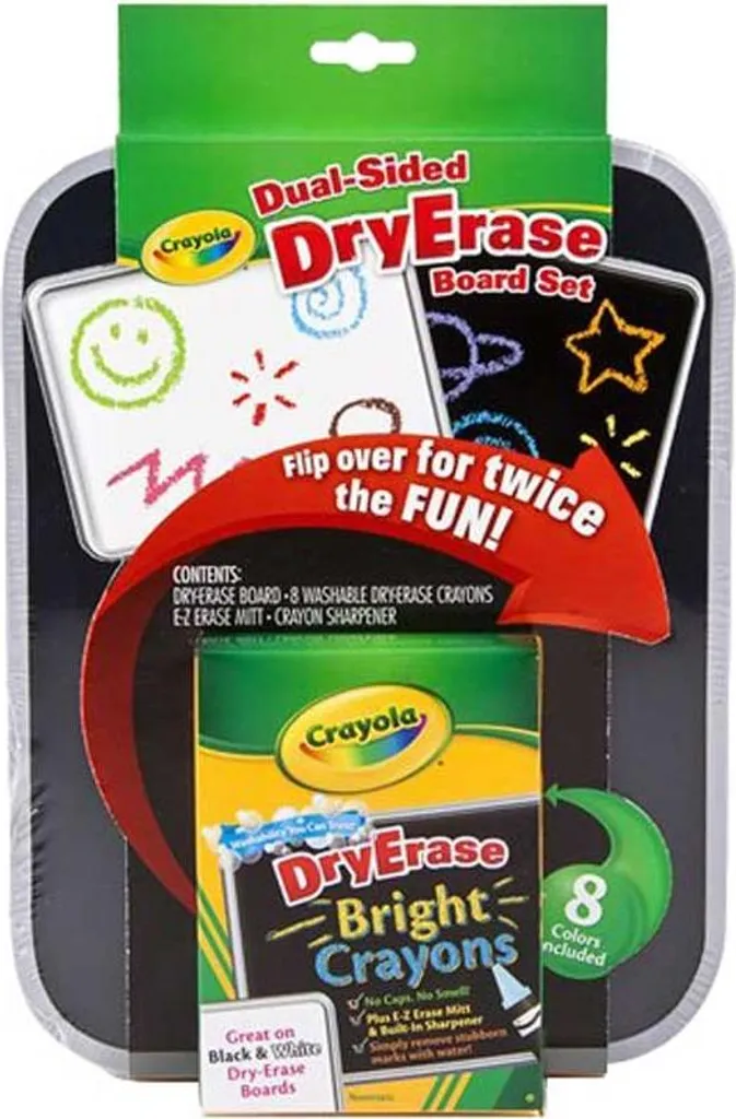 Tableau Blanc Enfant Crayola pour Apprendre à Écrire et Dessiner à Deux