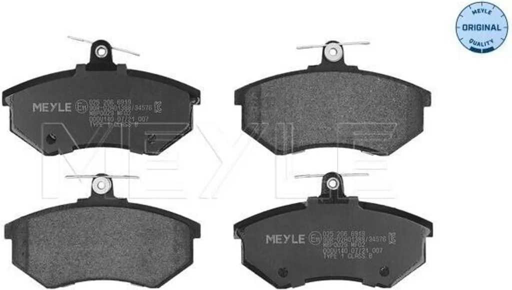 Jeu de plaquettes de frein avant pour Seat Ibiza, Cordoba et VW Caddy II