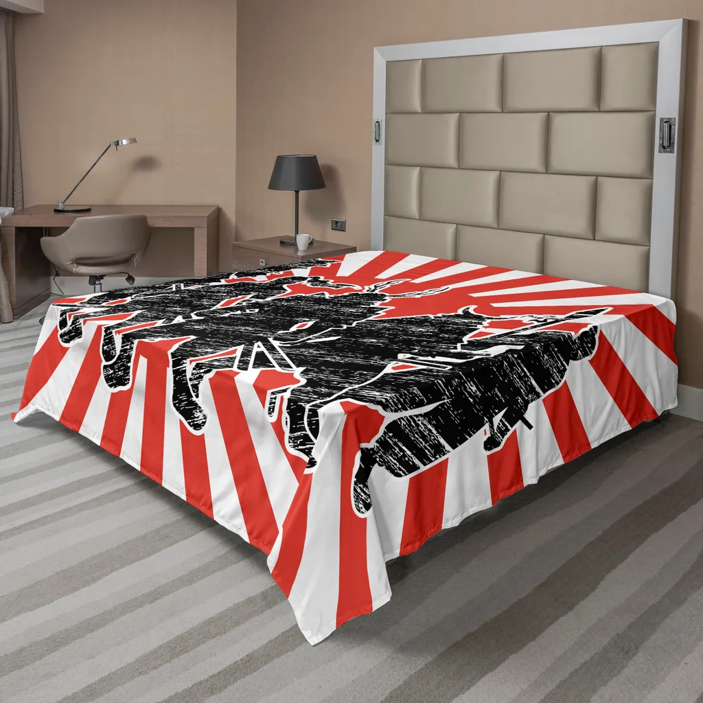 Lenzuolo Giapponese Ninja ABAKUHAUS 244x205 cm | Tessuto Soft-Touch