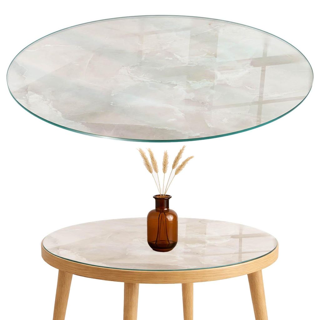 Glasplatte Tisch – Esstischplatte Glas – Tischplatte Glas – Glasarbeitsplatte Tisch – Glasplatte Esstisch – Pflegeleicht – Witterungsbe...
