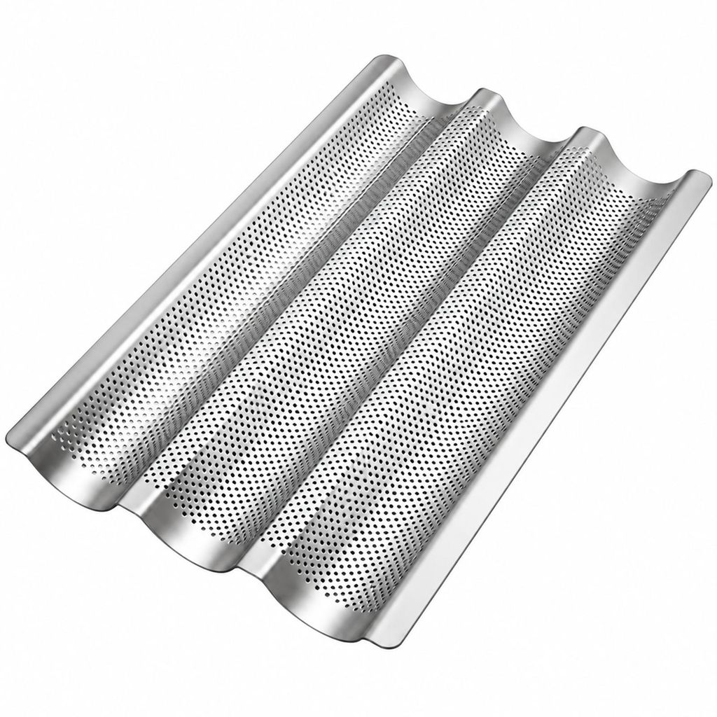 Molde para baguette, con capacidad para 3 baguettes. Imagen del producto 