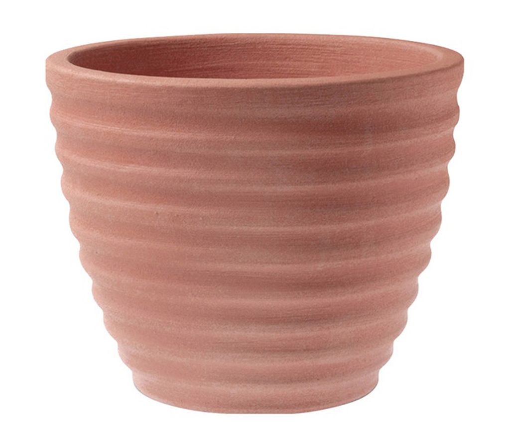 Vasar Pflanztopf Murano, Blumentopf frostbeständig, Ø 53 cm, Höhe 41 cm, Kunststoff, orange/terrakotta