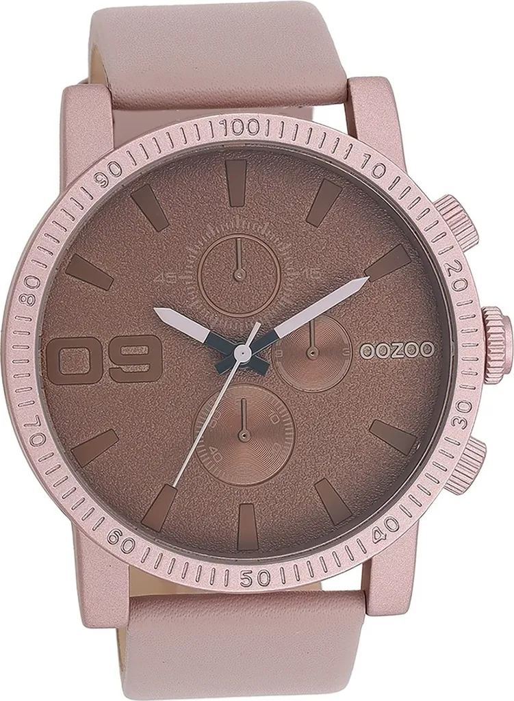 Montre de Marque Oozoo D2UOC11218 : Confort du Cuir et Lecture Très Facile