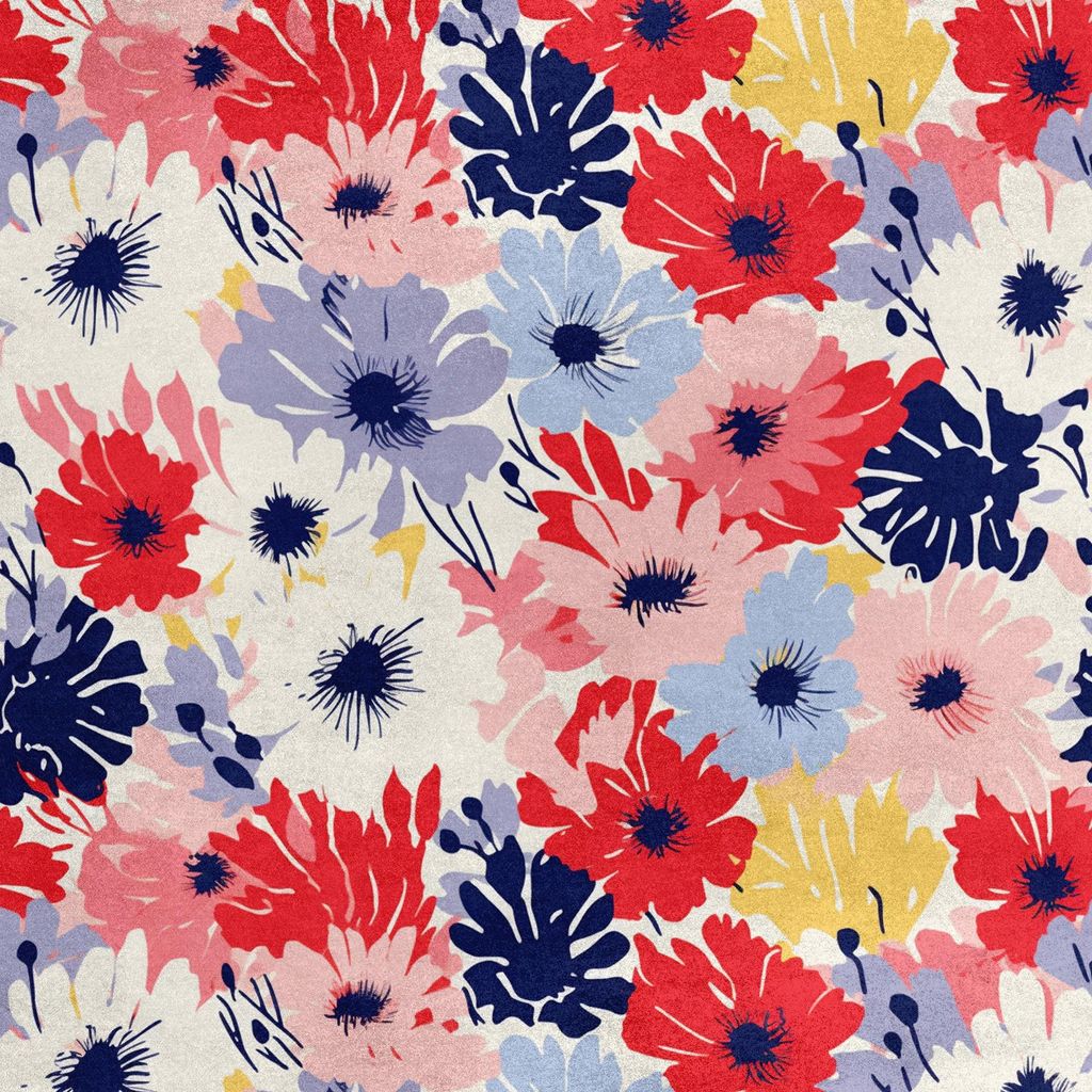 Royal Samt Stoff Polyester Zum Nähen - Motiv Blumen - RDX2113