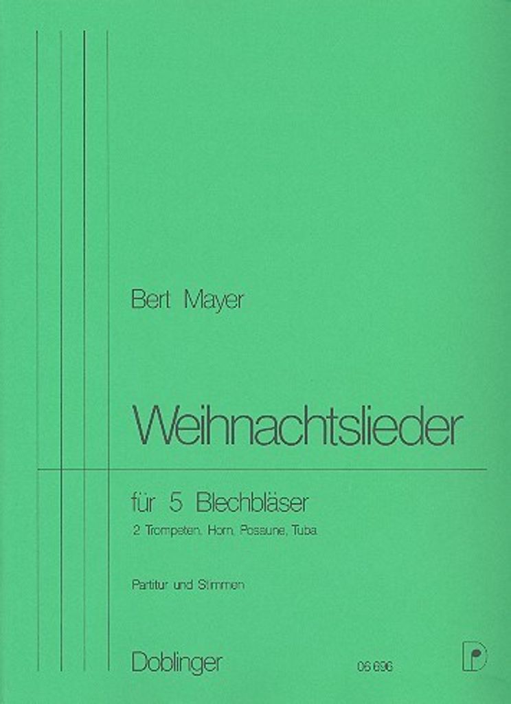 Weihnachtslieder 2 Trompeten, Horn, Posaune, Tuba Partitur.und Stimmen