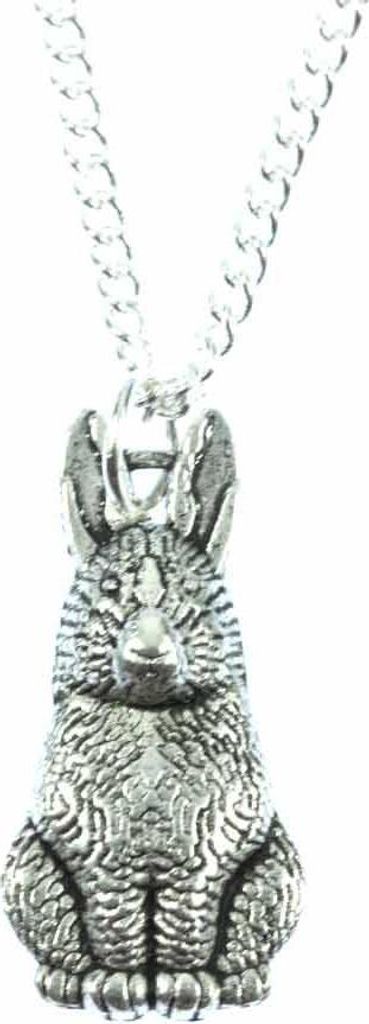 Hase Kette Halskette Miniblings 45cm Kaninchen Hasenkette Osterhase versilbert