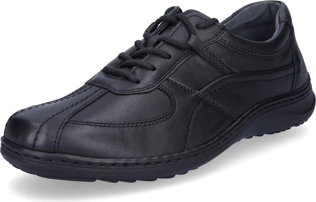 Waldläufer Herren Leder Schnürschuh schwarz 9 Produktbild 