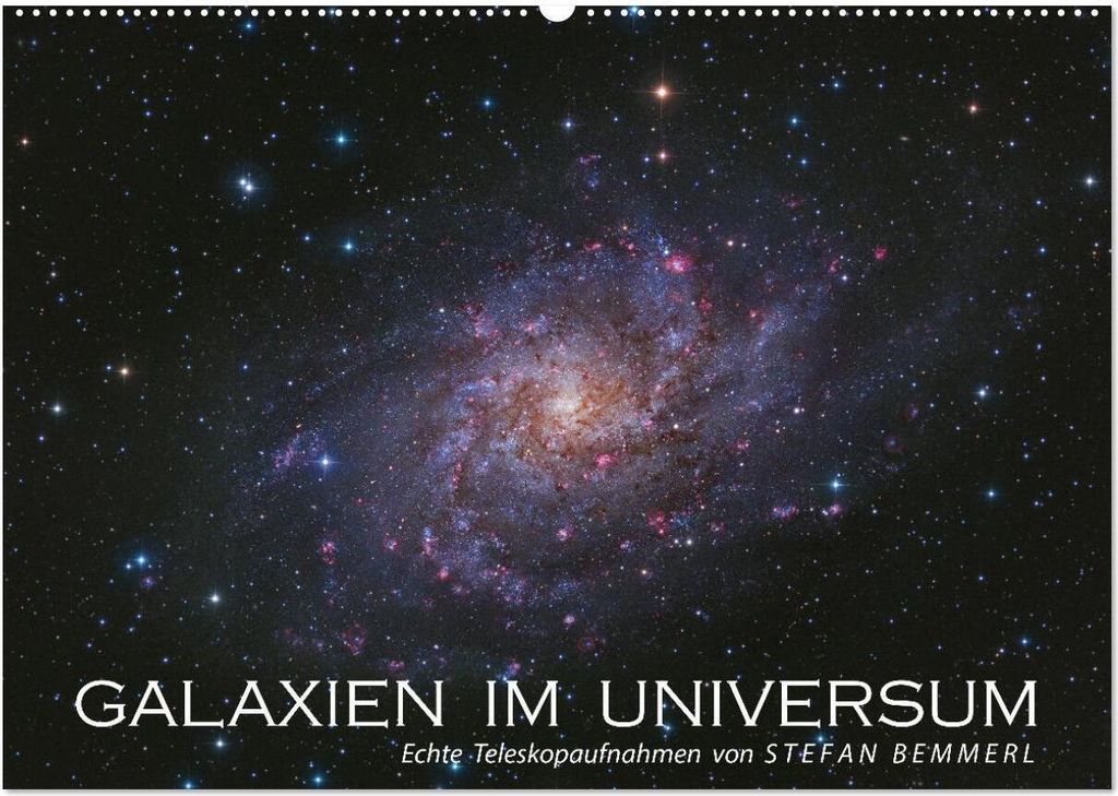 Galaxien im Universum (Wandkalender 2026 DIN A2 quer), CALVENDO Monatskalender