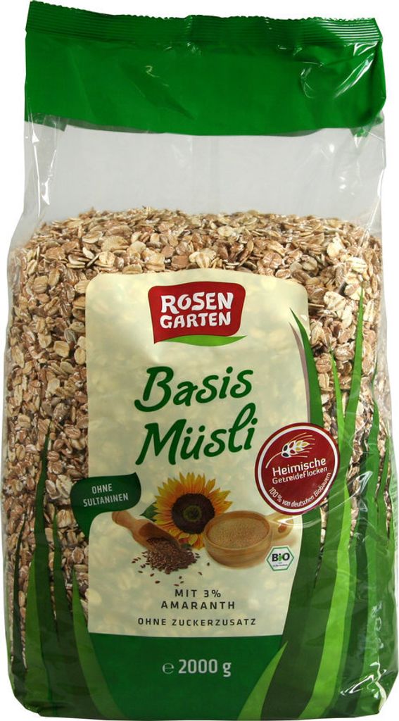 Rosengarten Basis Müsli mit Amaranth 2000g | Kaufland.de