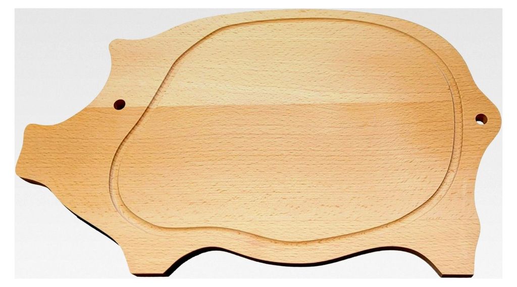Schneidebrett in Form eines Schweins als stilvolles Geschenk