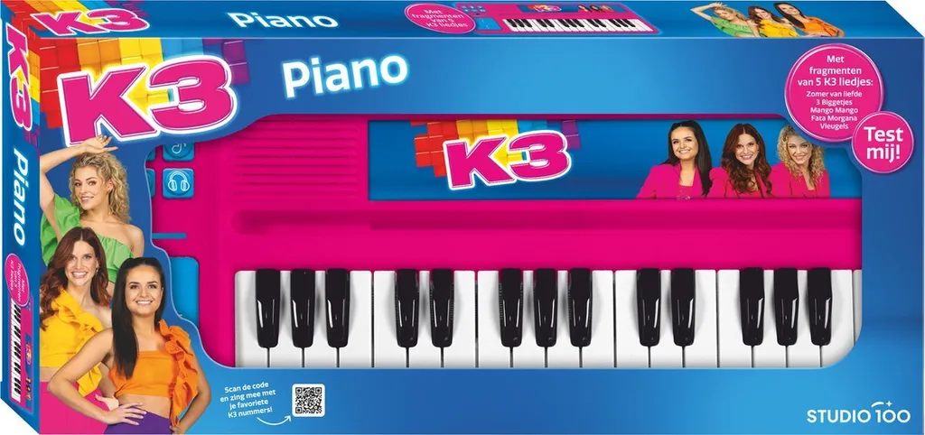 Studio 100 Piano K3 jouet musical avec 5 chansons intégrées pour enfant