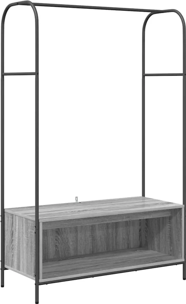 Appendiabiti Grigio vidaXL 100x44x160 cm - Mobile Ingresso Robusto