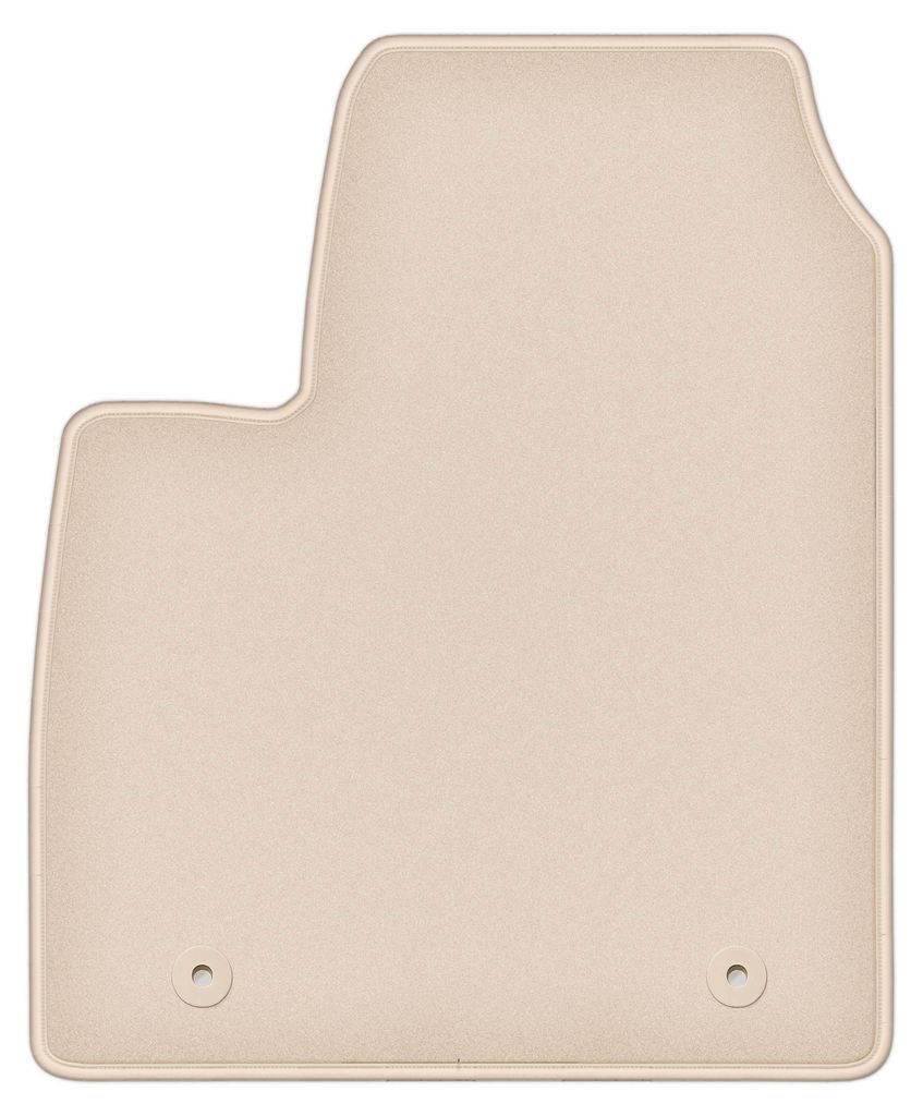 DURBAN Beige Velours-Fahrerfußmatte für MG HS SUV (2018-)