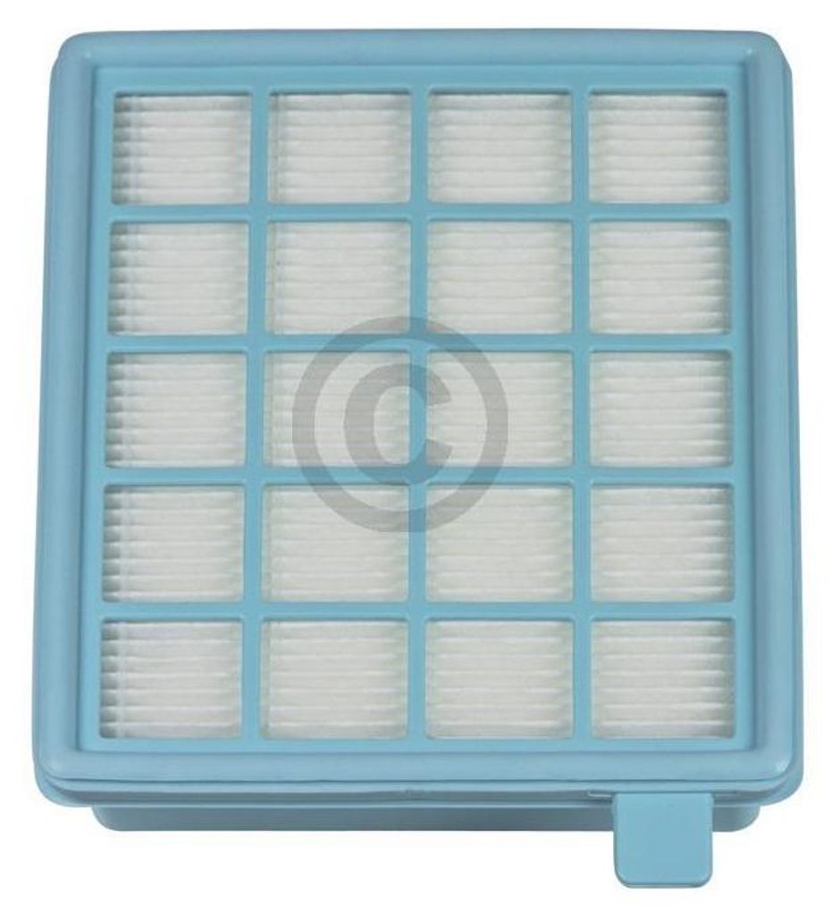 A close-up studio shot of a vacuum cleaner filter.