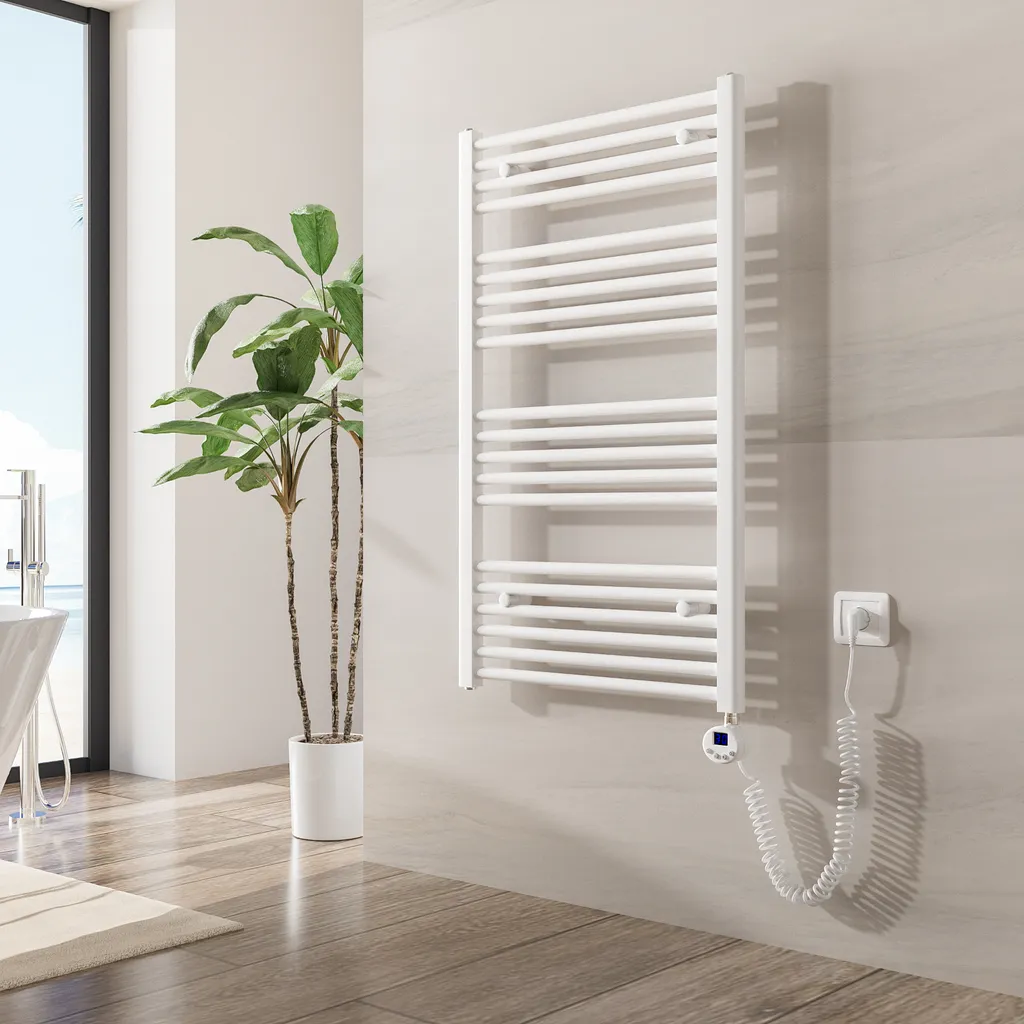 Radiateur de Salle de Bain Électrique avec Thermostat Programmable 100cm