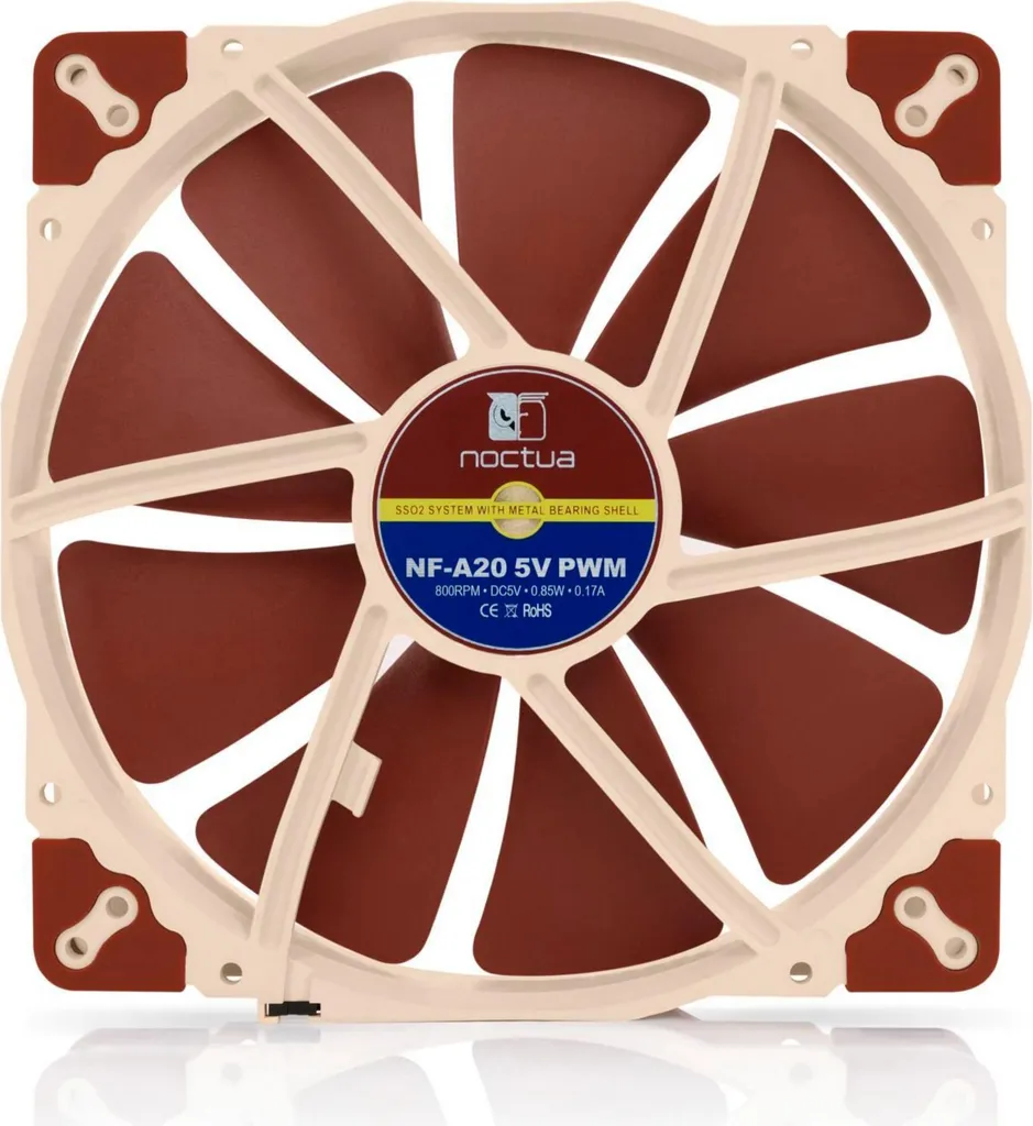 Noctua NF-A20 5V PWM 200mm | Ventola Premium con Adattatore USB - 3