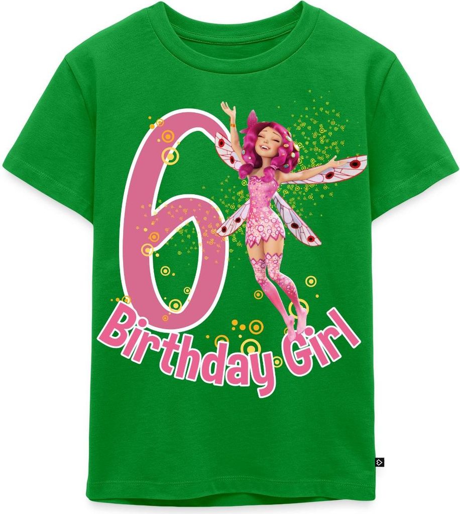 Spreadshirt Mia and Me 6. Geburtstag Geburtstagsgeschenk Kinder Premium T-Shirt, 134/140 (8 Jahre), Grün